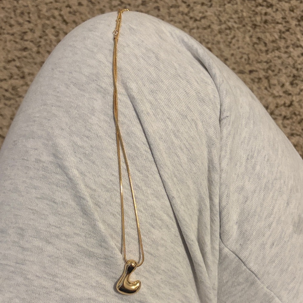 Anthropologie Gold Pendant Necklace
